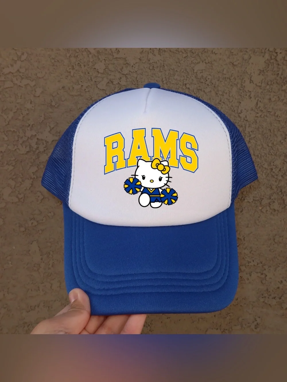 Hello Kitty Rams Football Trucker Hat